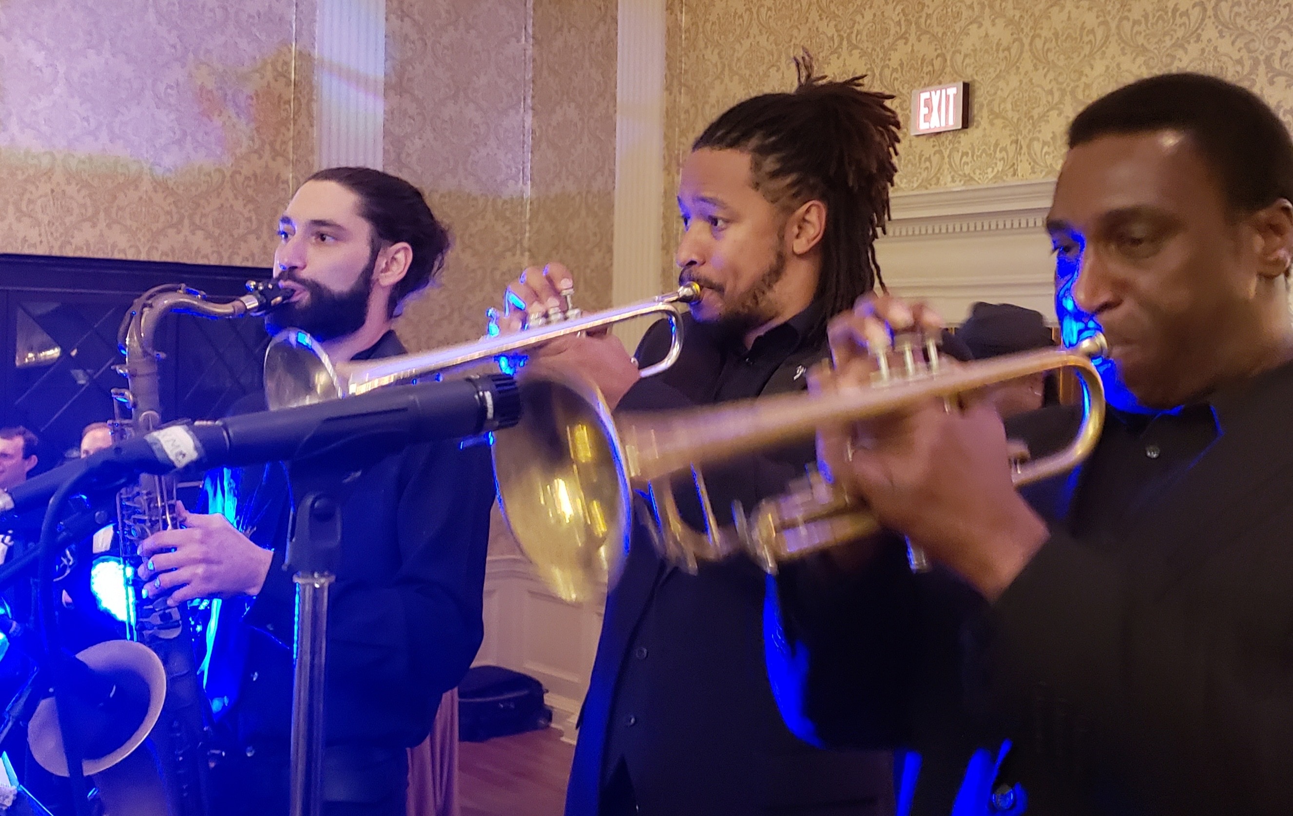 City Heat horn section performing